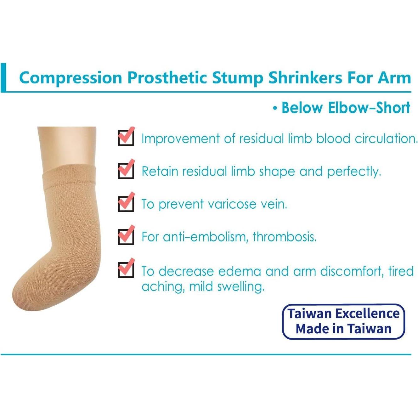 Reductor de muñón protésico JianiMed M 20-30 mmHg Beige