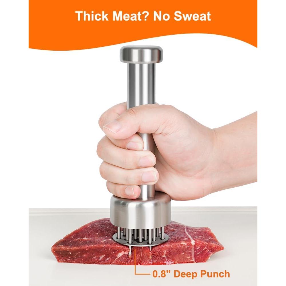 Herramienta ablandadora de carne Brigii MTD01, acero inoxidable 304