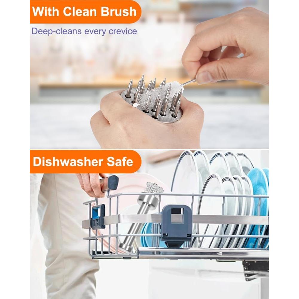 Herramienta ablandadora de carne Brigii MTD01, acero inoxidable 304