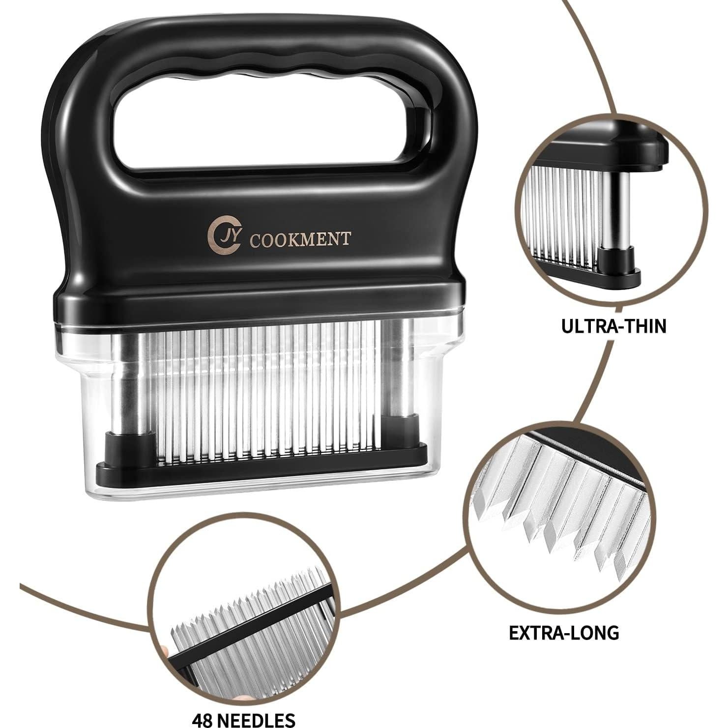 Aplanador de Carne JY COOKMENT 48 Cuchillas Acero Inoxidable