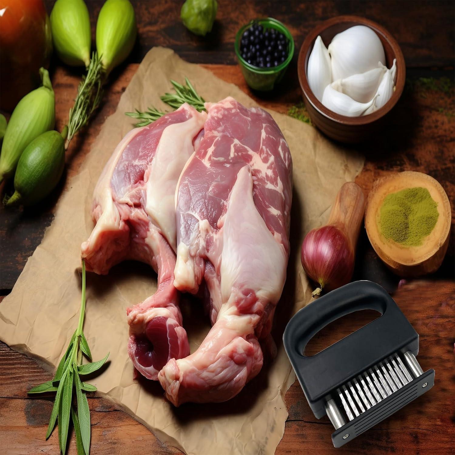 Ablandador de Carne Fastbird con 48 Cuchillas de Acero Inoxidable