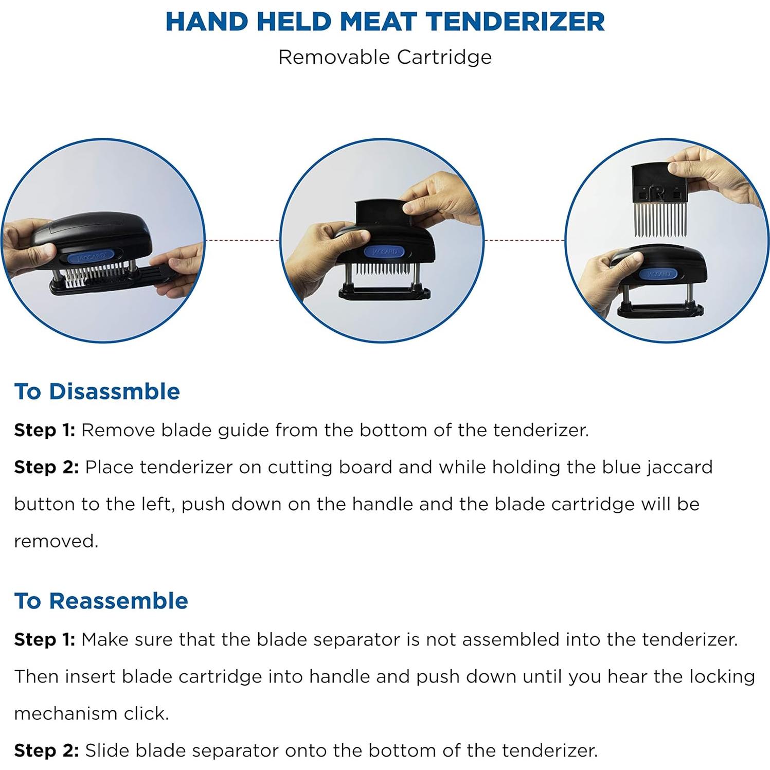 Amasador de Carne Jaccard 45 Cuchillas Acero Inoxidable