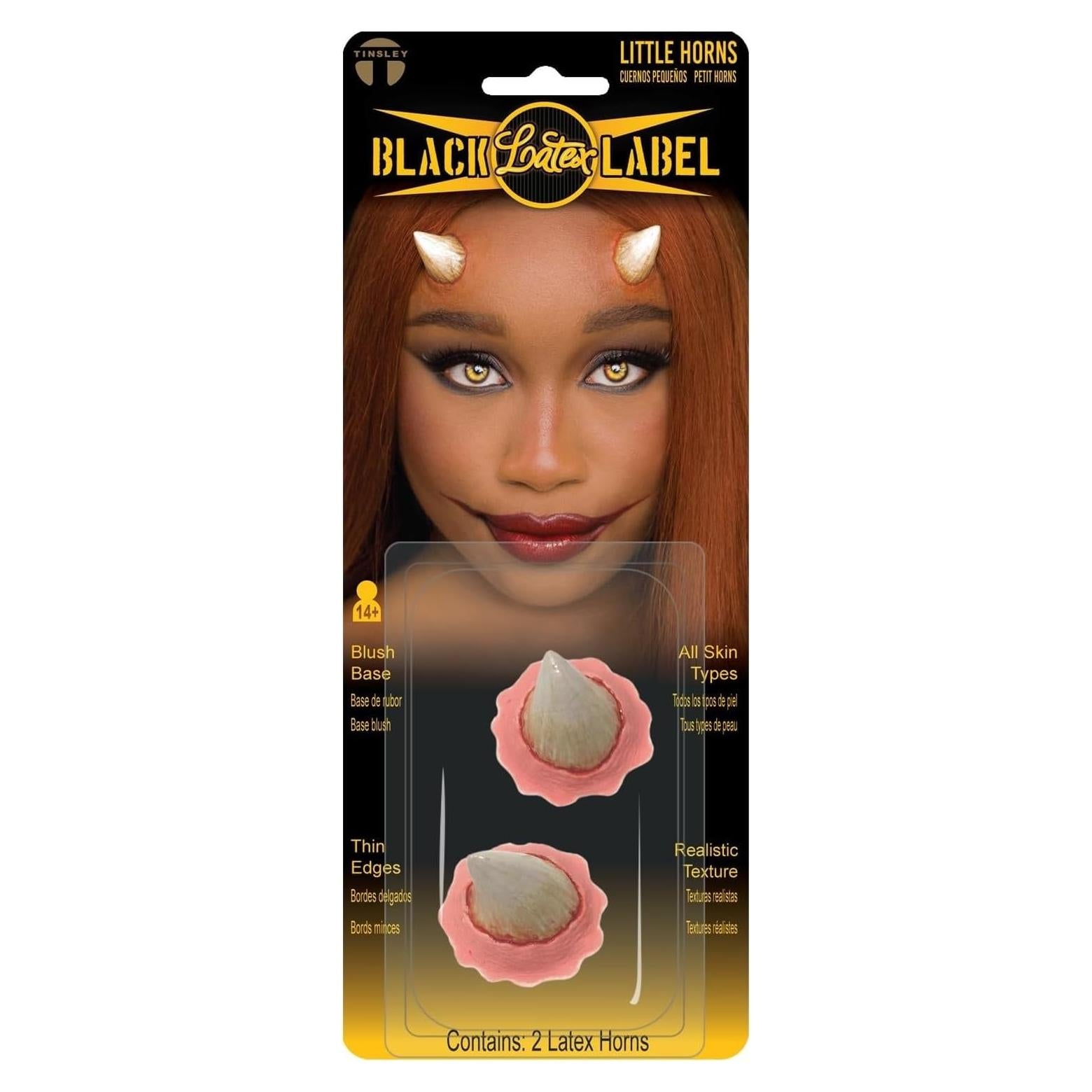 Cuernos Pequeños de Láttex Tinsley para Maquillaje Teatral