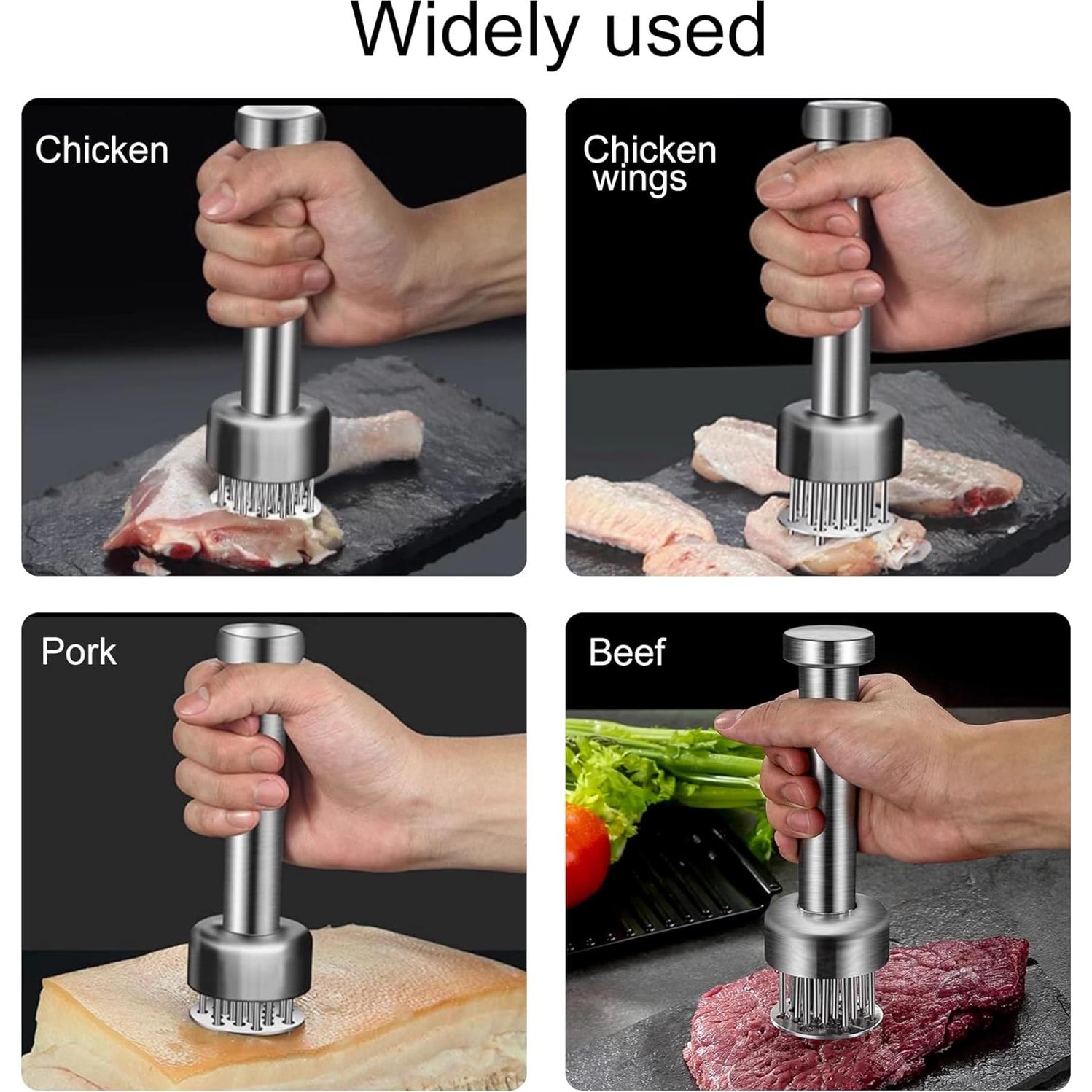 Ablandador de Carne Kloahmo Acero Inoxidable 21 Agujas