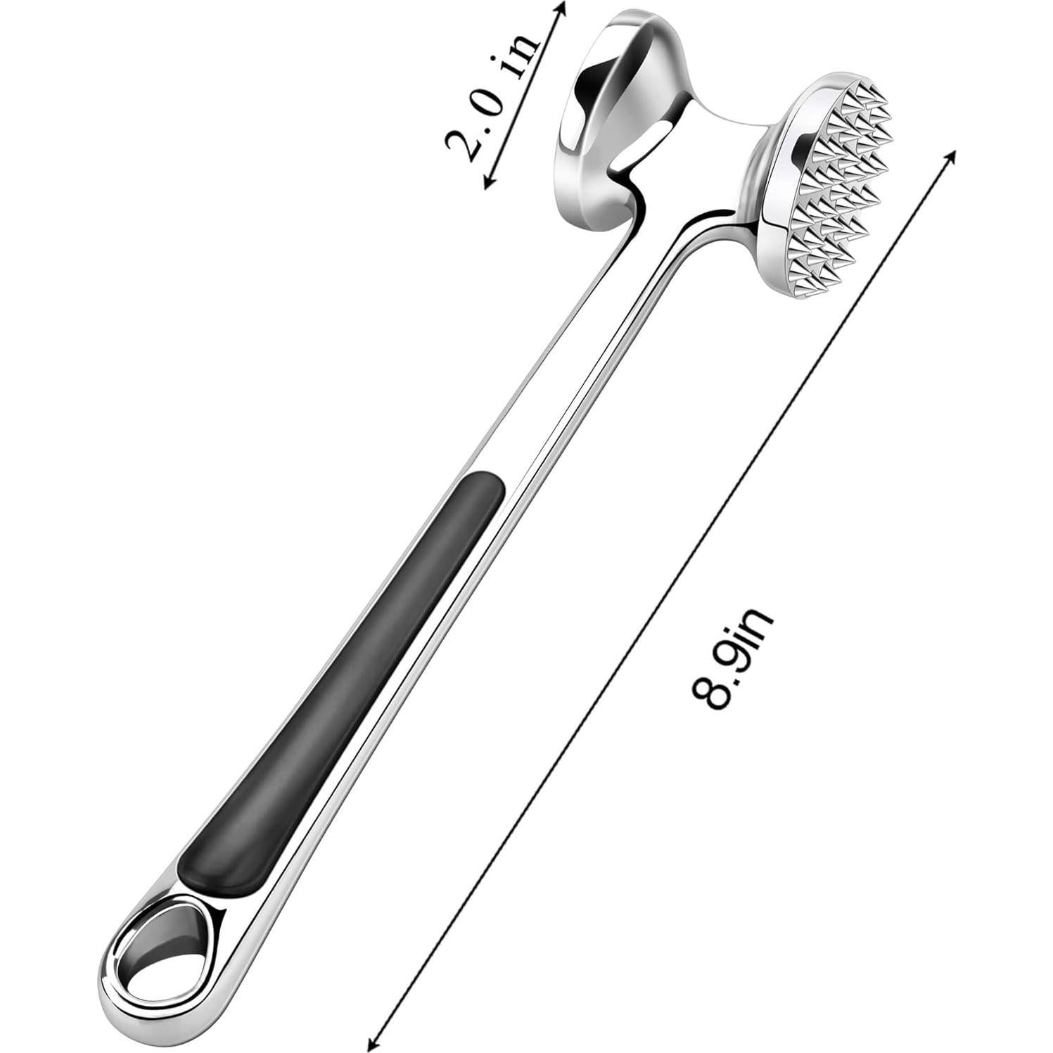 Martillo de Cocina YAQIMEI Doble Lado 22,61 cm para Ablandar Carne