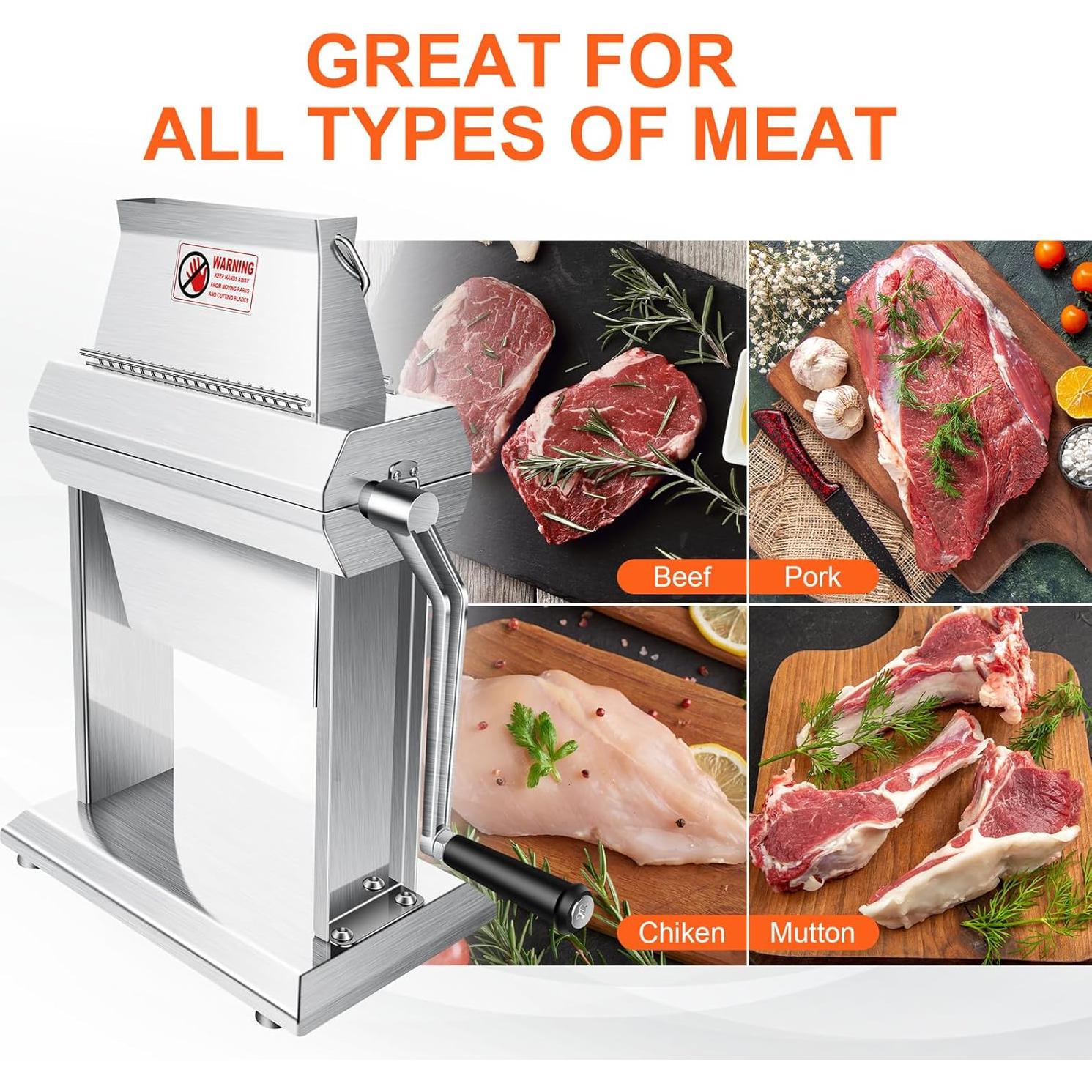 YBSVO Máquina Comercial de Ablandamiento de Carne 40 Cuchillas