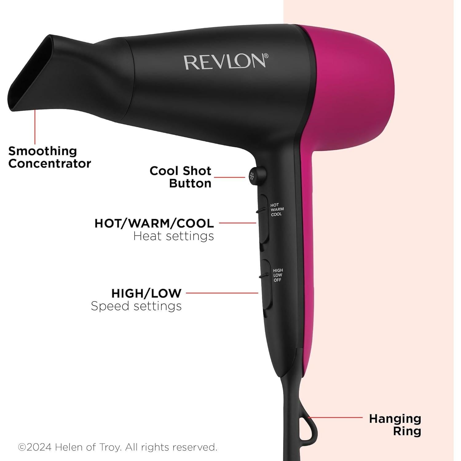 Secador de Pelo Revlon Perfect Match 1875W Cerámico Iónico