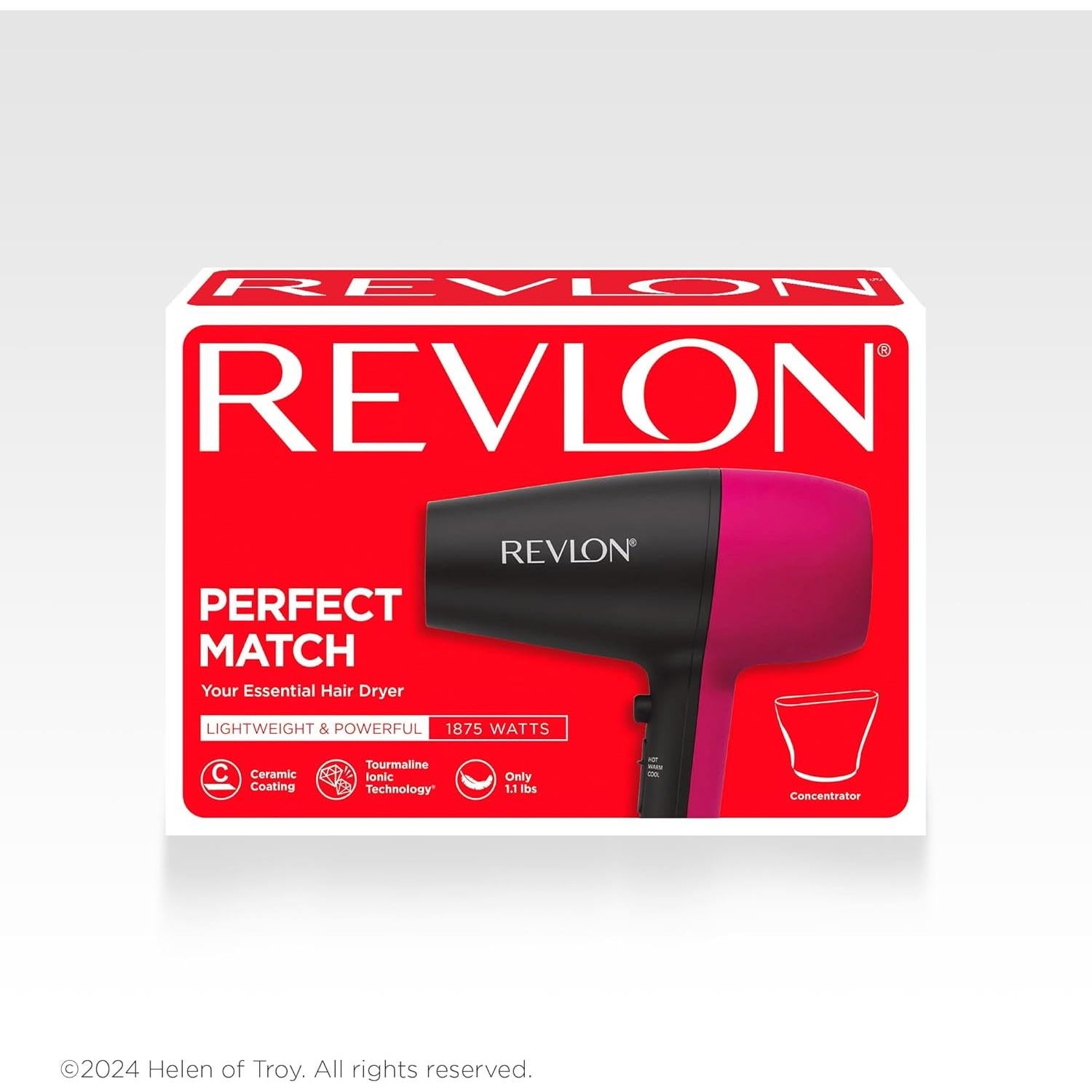 Secador de Pelo Revlon Perfect Match 1875W Cerámico Iónico