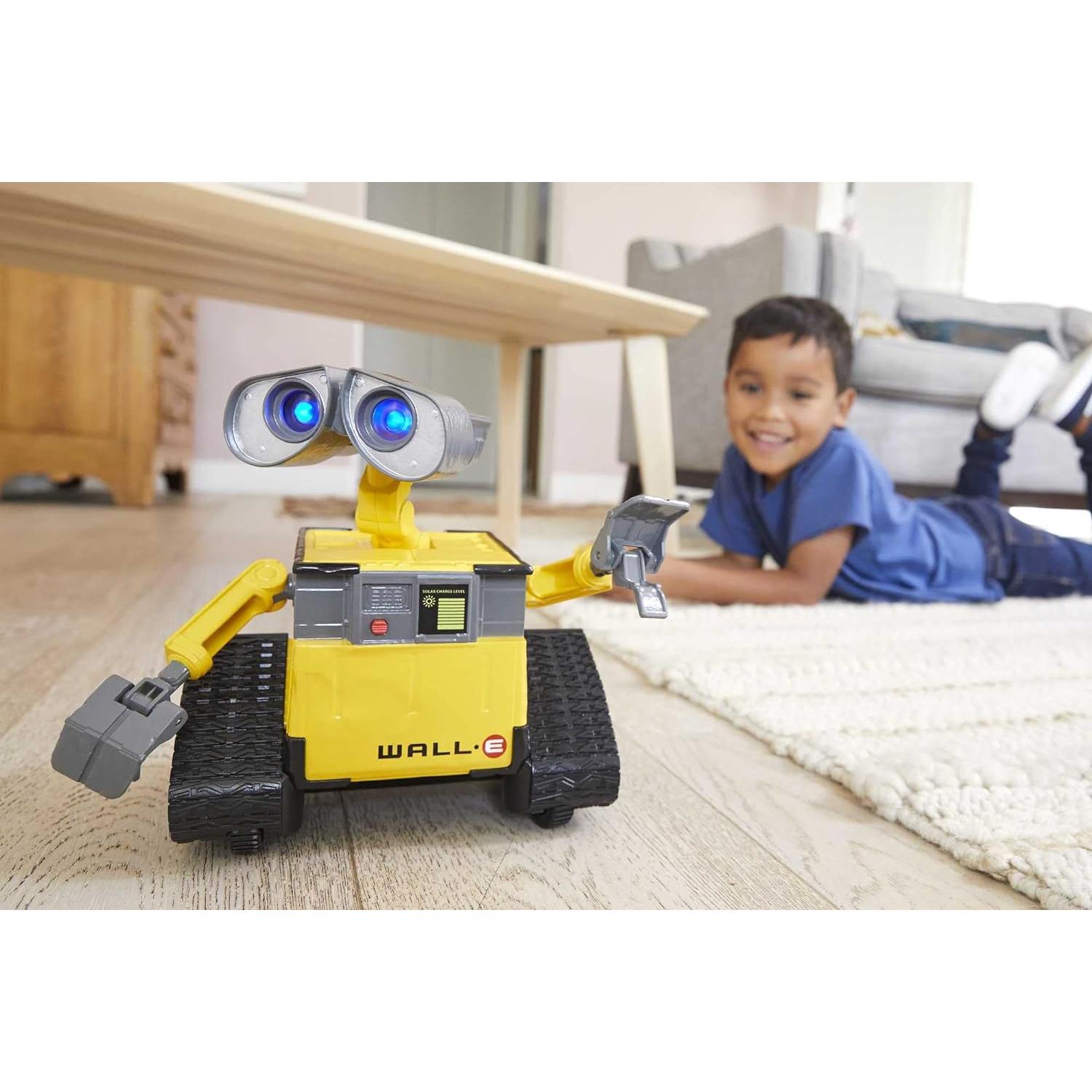 Mattel Disney Pixar WALL-E RC Robot Toy with 20+ Lights & Sounds, Hello WALL-E Action Figure & Remote Control (Amazon Exclusive)