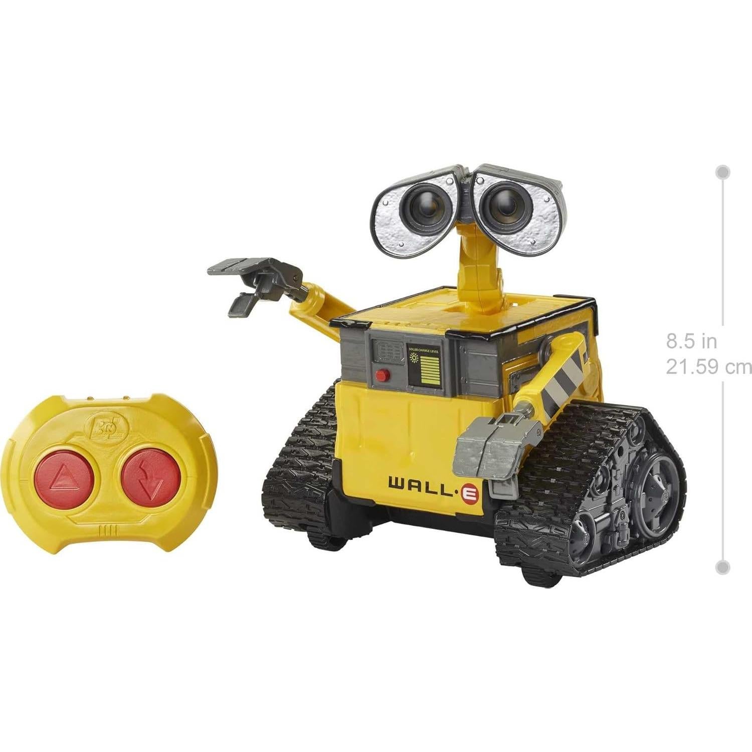 Mattel Disney Pixar WALL-E RC Robot Toy with 20+ Lights & Sounds, Hello WALL-E Action Figure & Remote Control (Amazon Exclusive)
