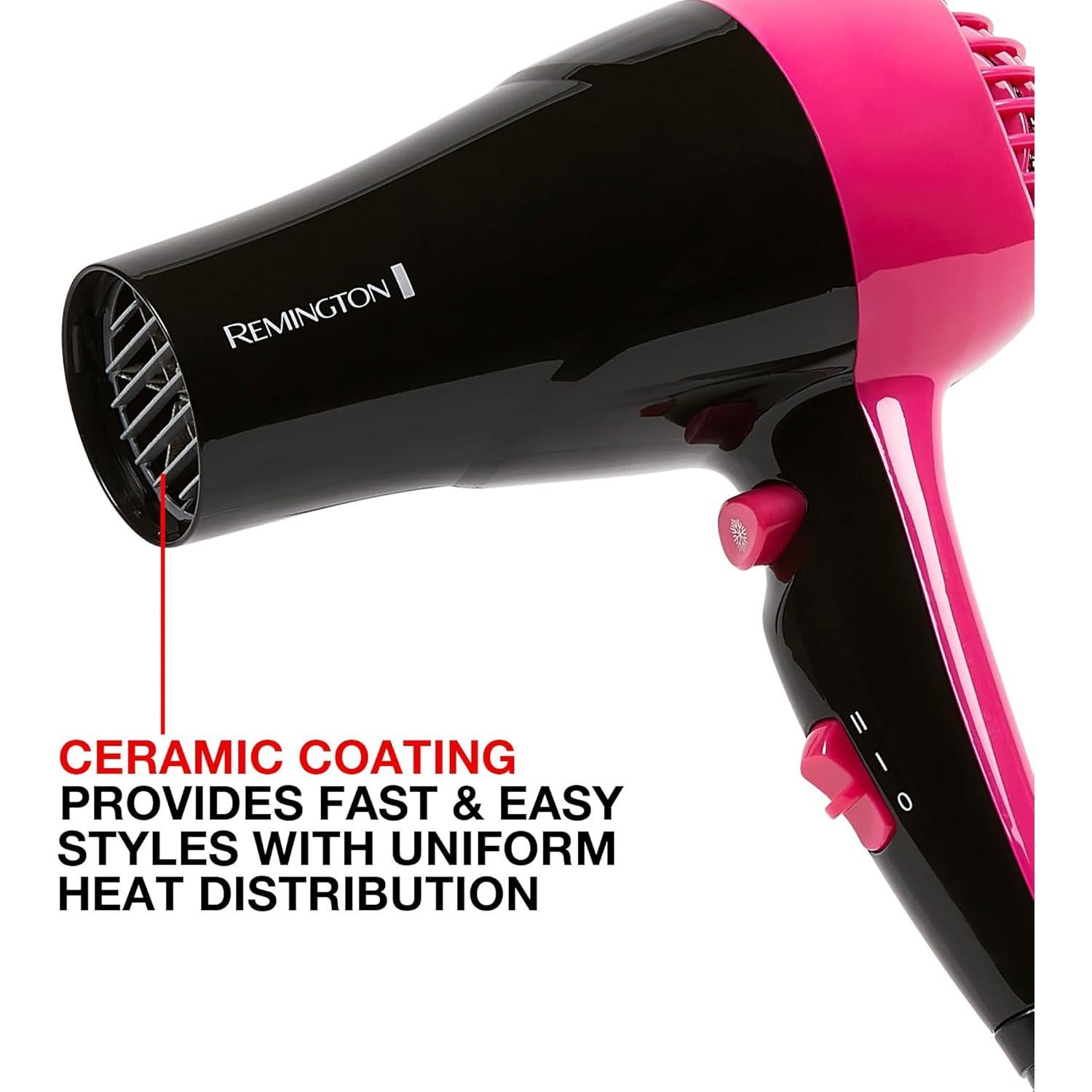 Secador de Pelo Compacto Remington D4001 - 1875W Cerámico