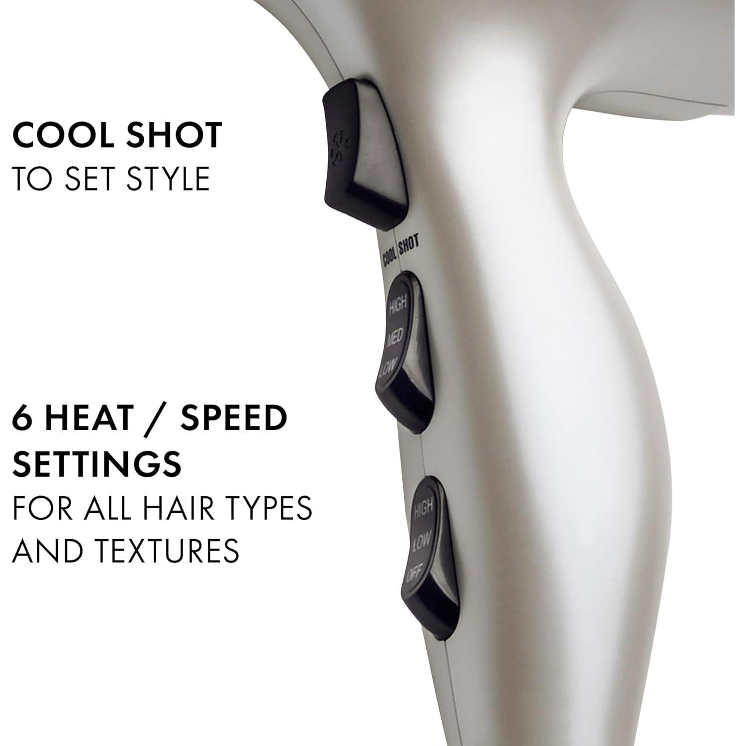 Secador de Pelo Iónico Turbo 2400 Hot Tools Pro 1875W