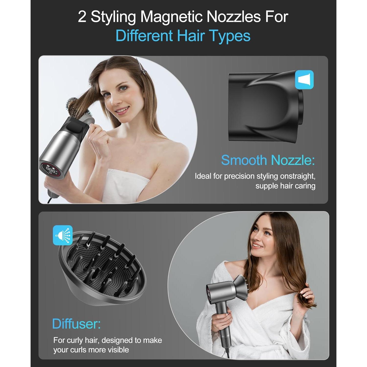 Secador de Pelo Iónico Cosy Companions 150000 RPM 5 Temperaturas