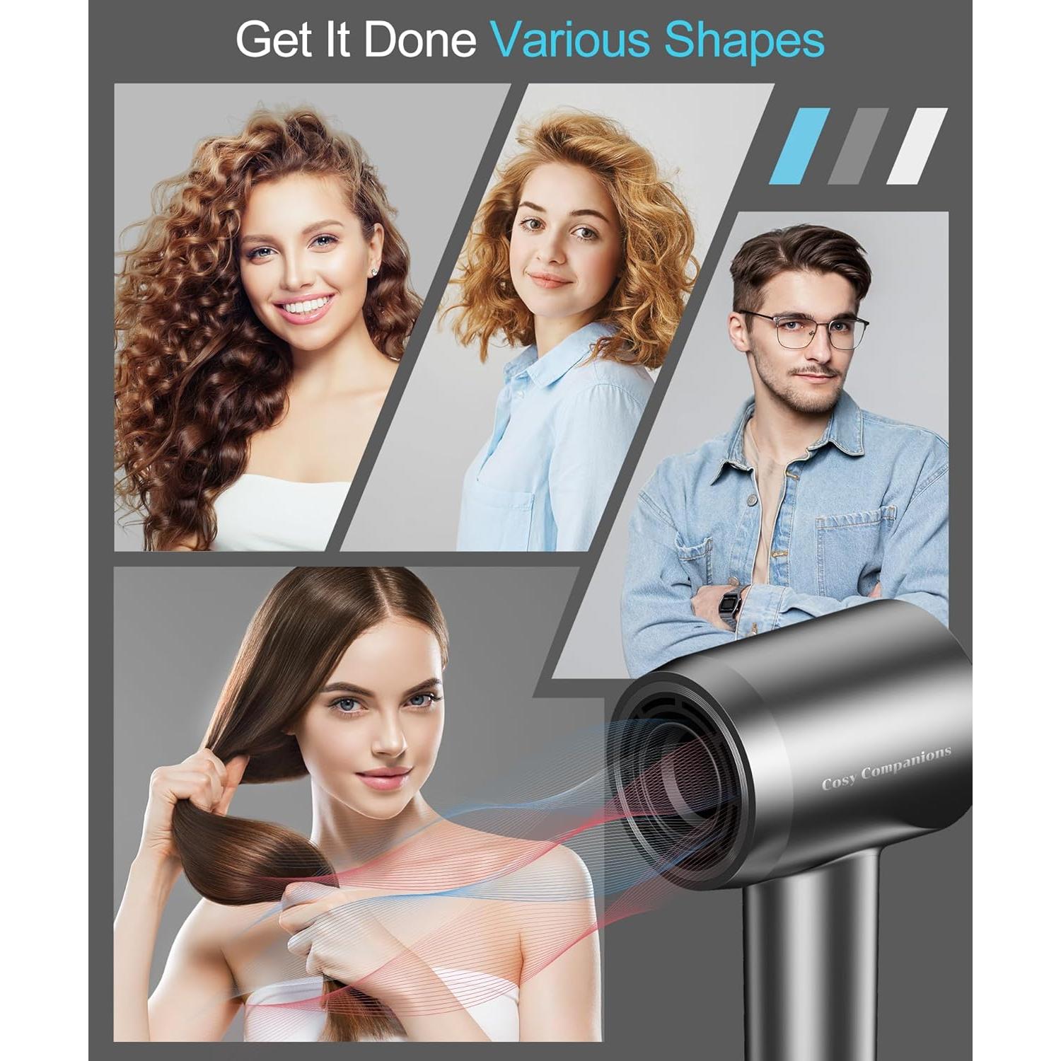 Secador de Pelo Iónico Cosy Companions 150000 RPM 5 Temperaturas