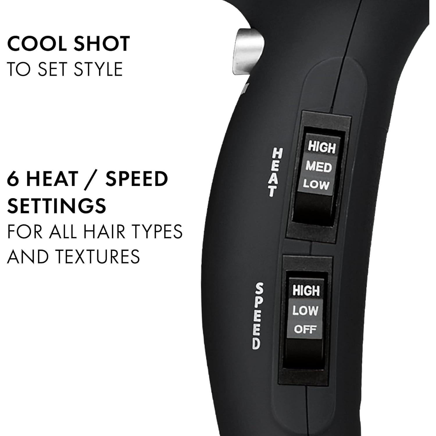 Secador de Cabello Iónico Hot Tools Pro 1875W Negro