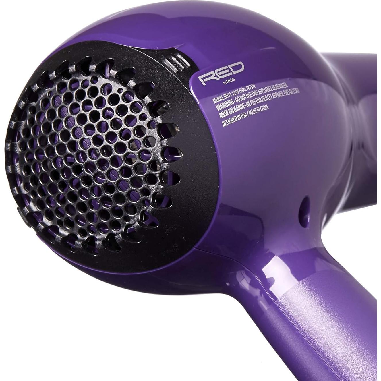 Secador Desenredante de Titanio RED by Kiss 2300 4X Rápido