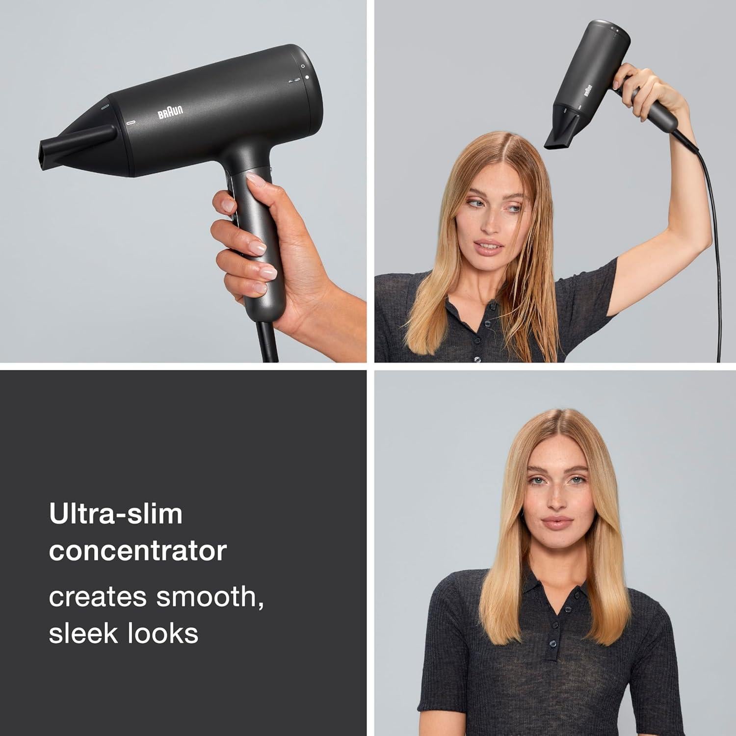 Secador de Pelo Braun 1875W con Difusor y Tecnología Super-Iónica