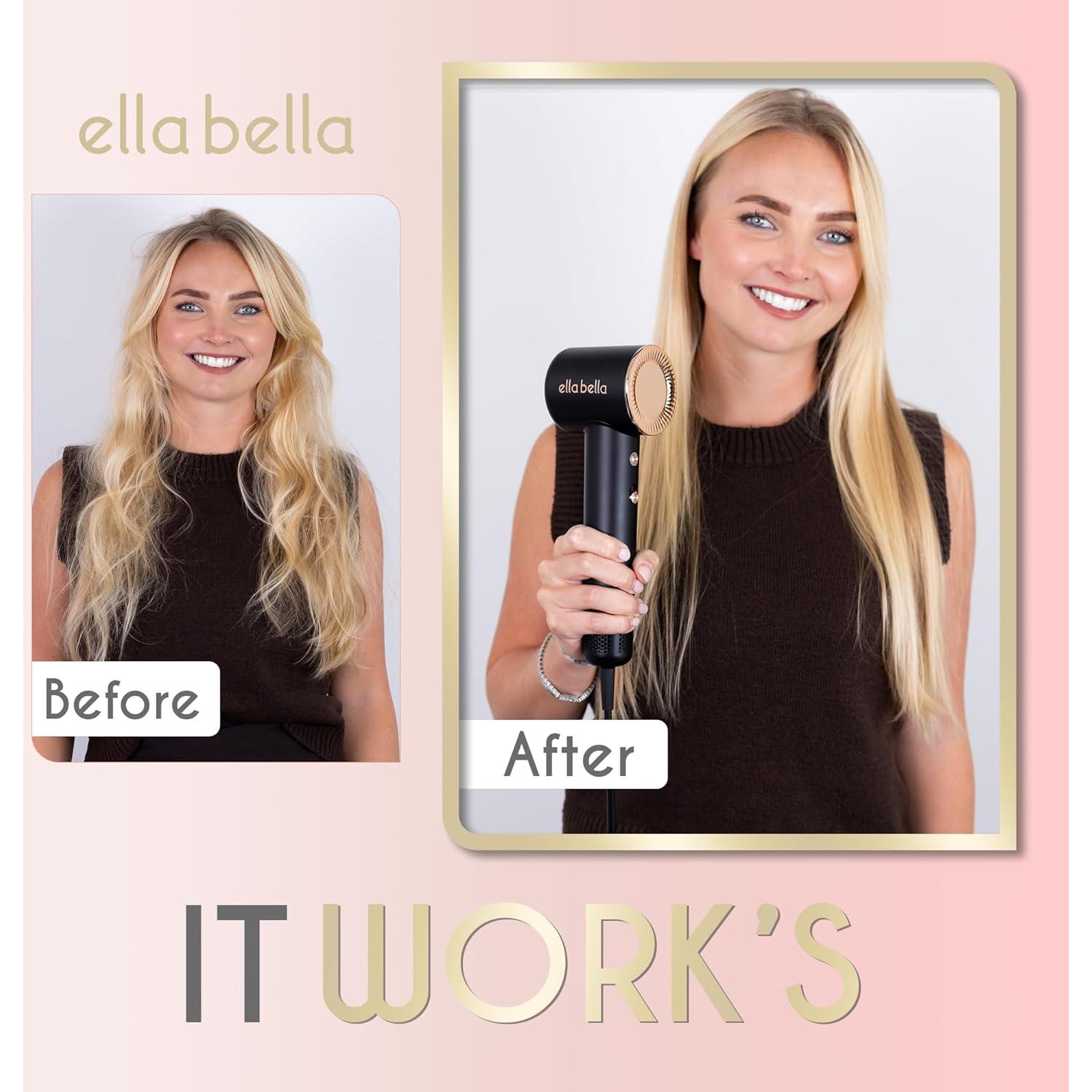 Secador de Pelo ELLA BELLA Compacto Plasma 1.45kg Digital