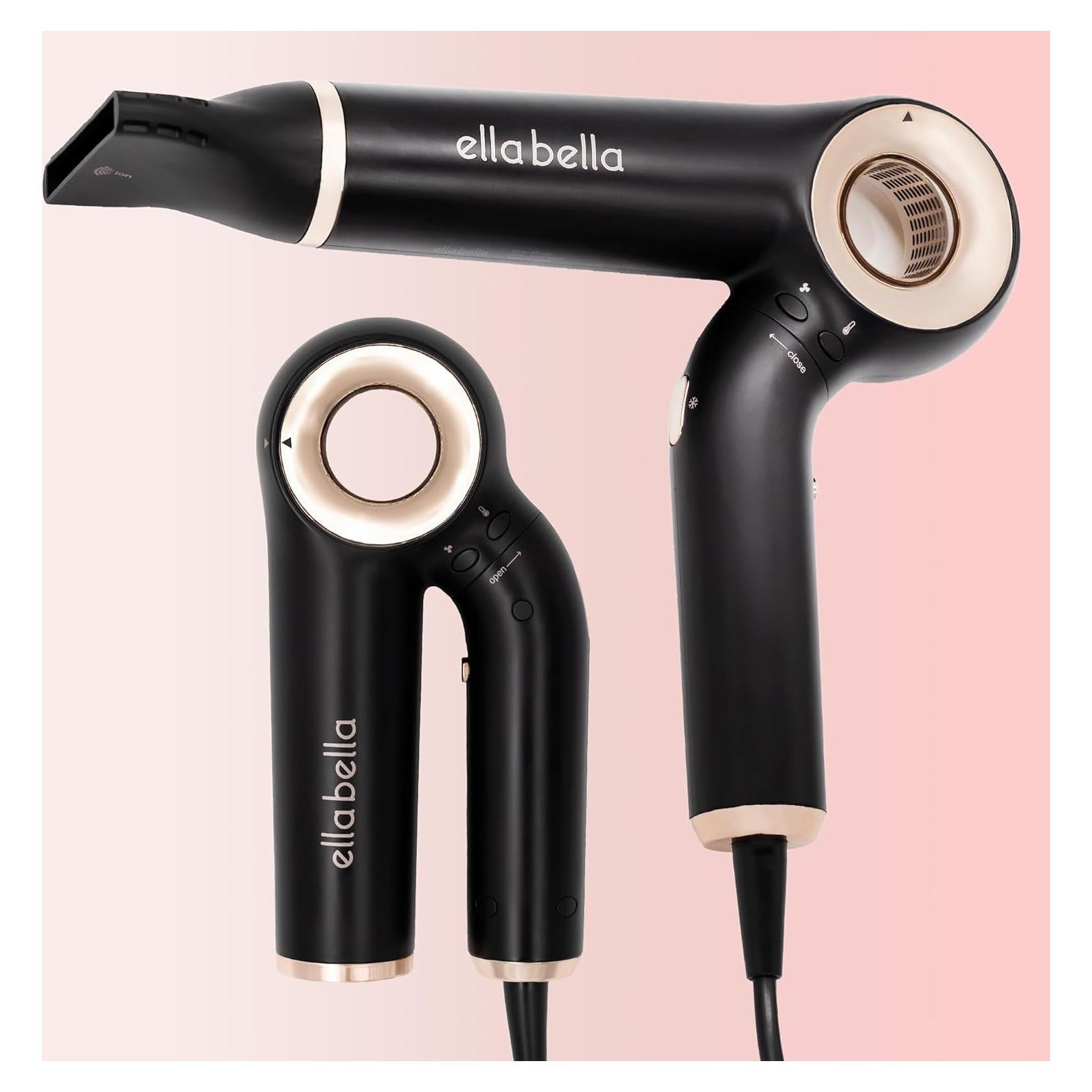 Secador de Cabello Profesional Iónico Ella Bella Plegable 1.22kg