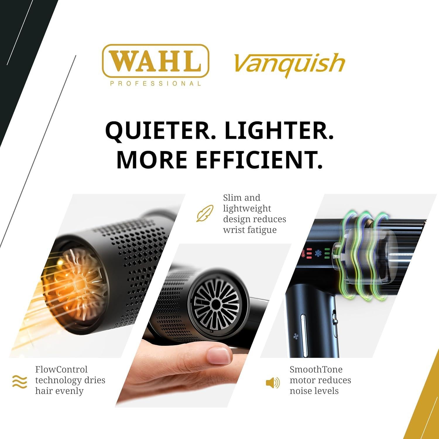 Secador de Pelo Wahl Vanquish Profesional 4 Calor 3 Velocidades
