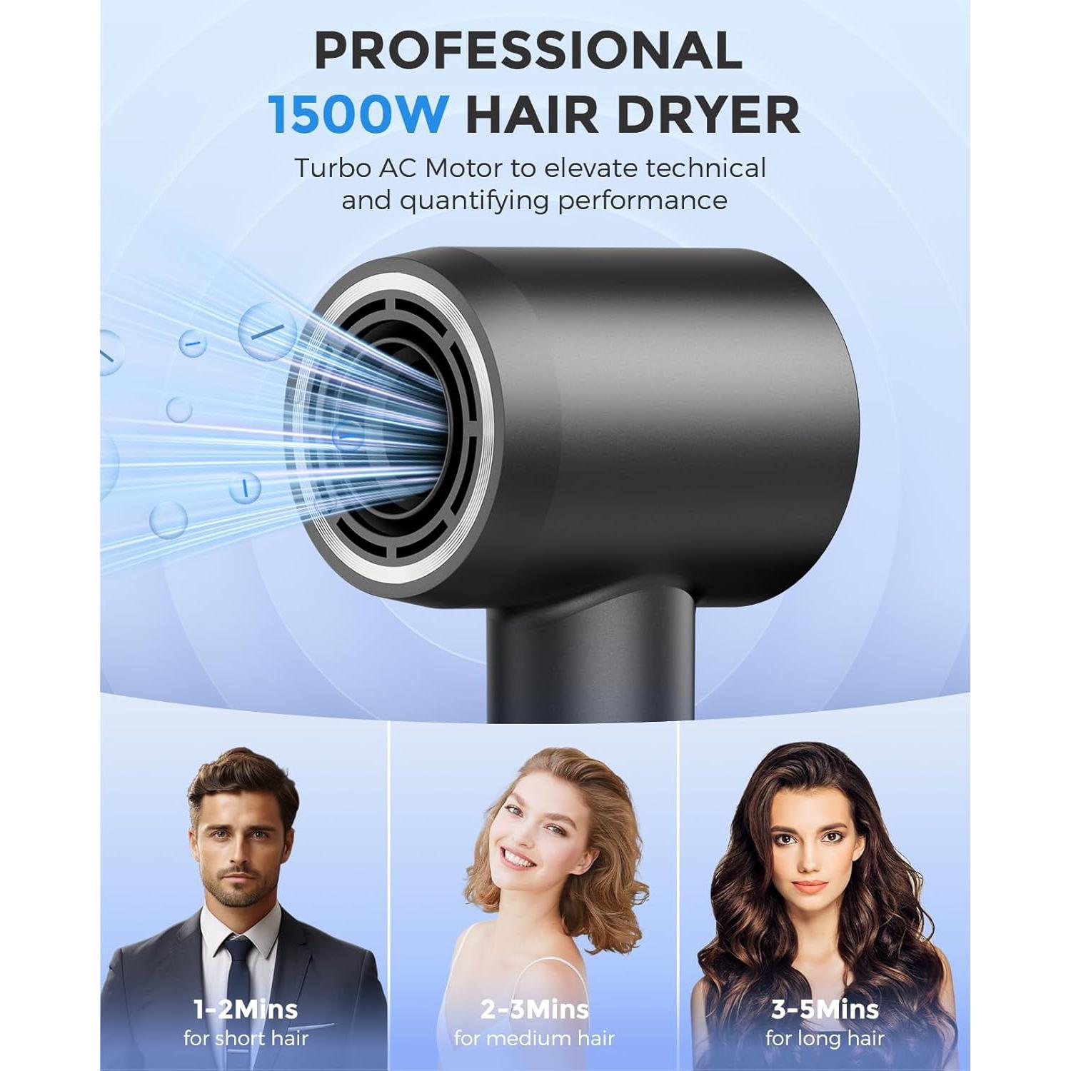 Secador de Pelo ARAS Profesional Iónico 160000 RPM 1.32kg