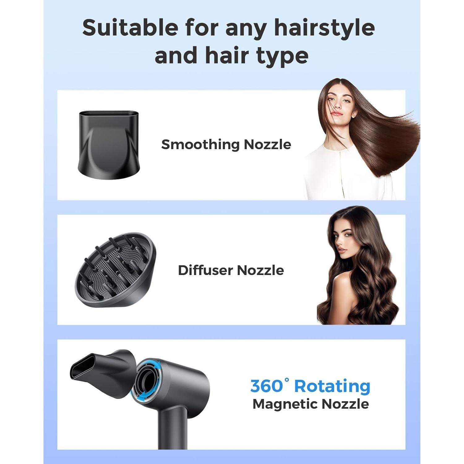 Secador de Pelo ARAS Profesional Iónico 160000 RPM 1.32kg