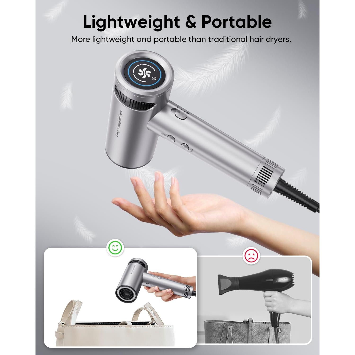 Secador de Pelo Cosy Companions 150000 RPM Iónico 0.34 kg