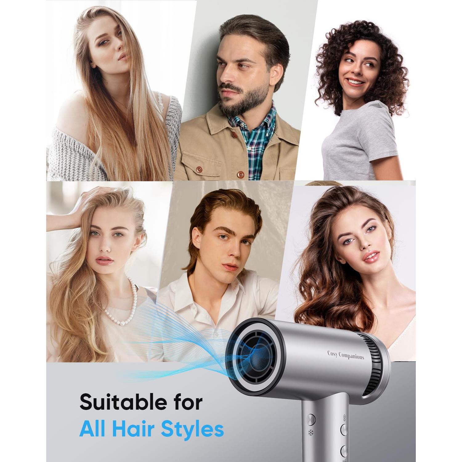 Secador de Pelo Cosy Companions 150000 RPM Iónico 0.34 kg