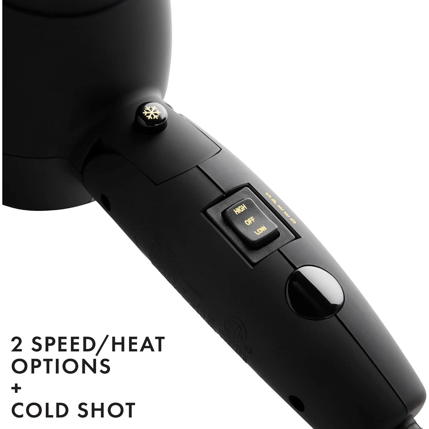 Hot Tools Pro Signature 1875W Folding Handle Hair Dryer | Compact, Perfect for Travel