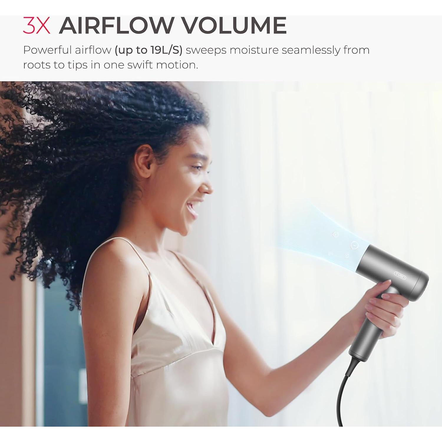 Secador de Pelo TYMO AIRHYPE Lite 1500W con Difusor y Peine