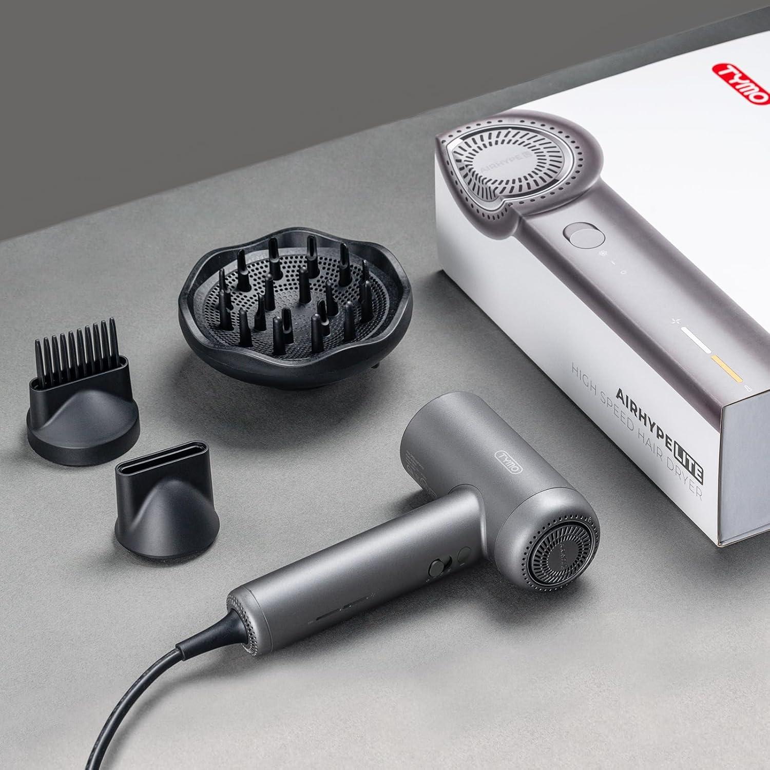 Secador de Pelo TYMO AIRHYPE Lite 1500W con Difusor y Peine