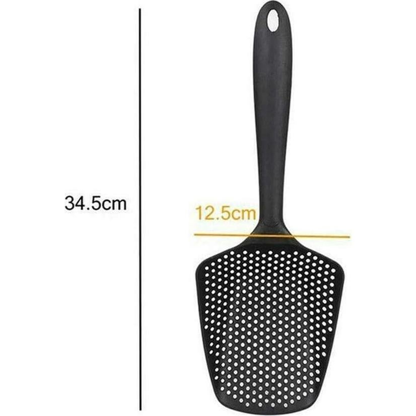 Cucharón Colador de Cocina LDSS de Nylon 34.5x12.5cm Negro