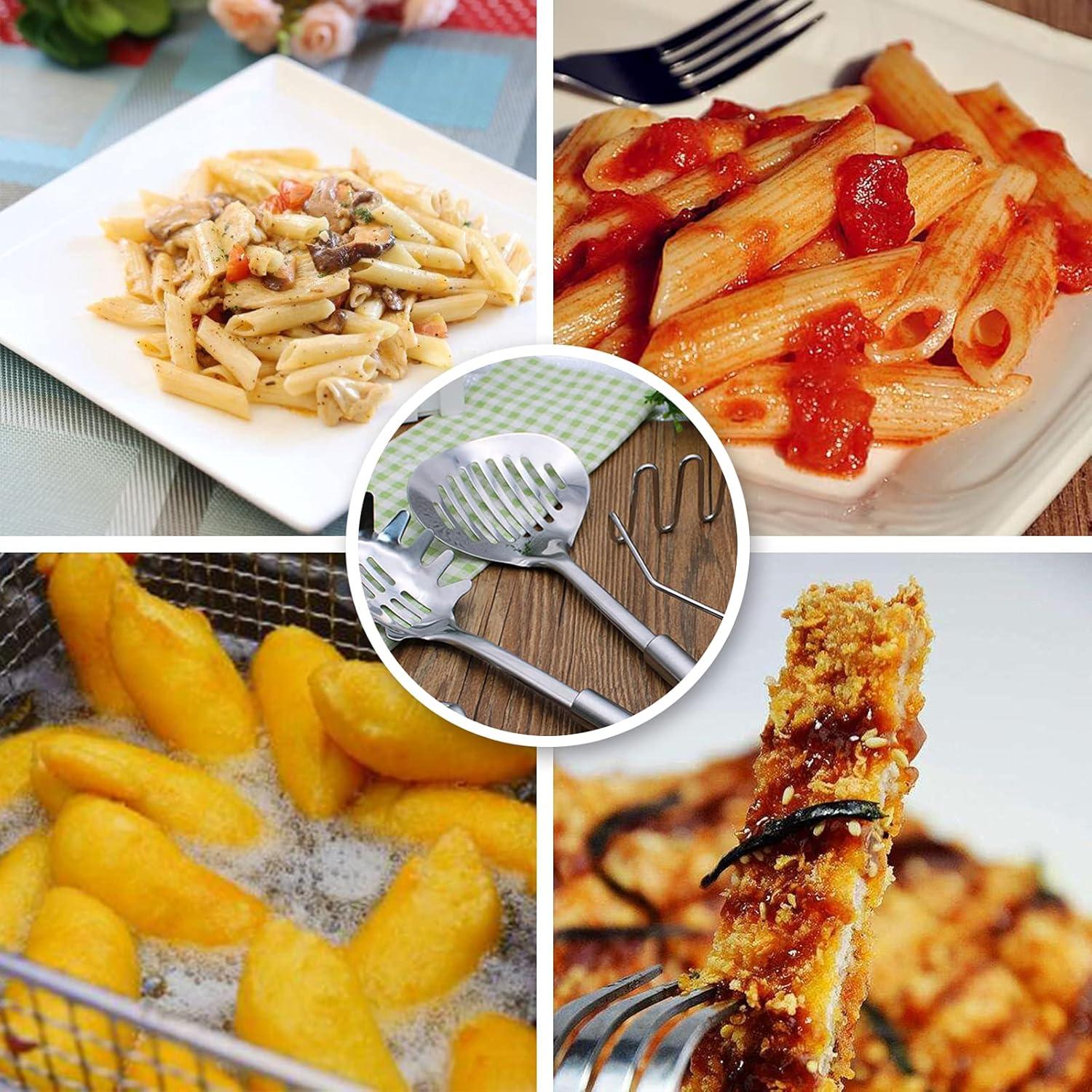 Cucharón Colador Acero Inoxidable TENTA 33 cm Diseño Cómodo