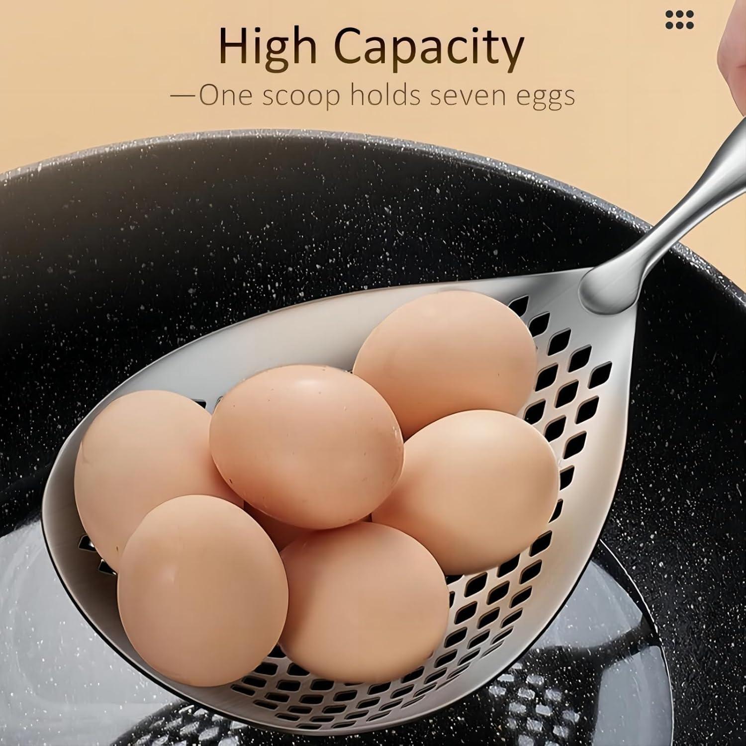 Colador Grande de Acero Inoxidable GREATLINK 39 cm con Mango