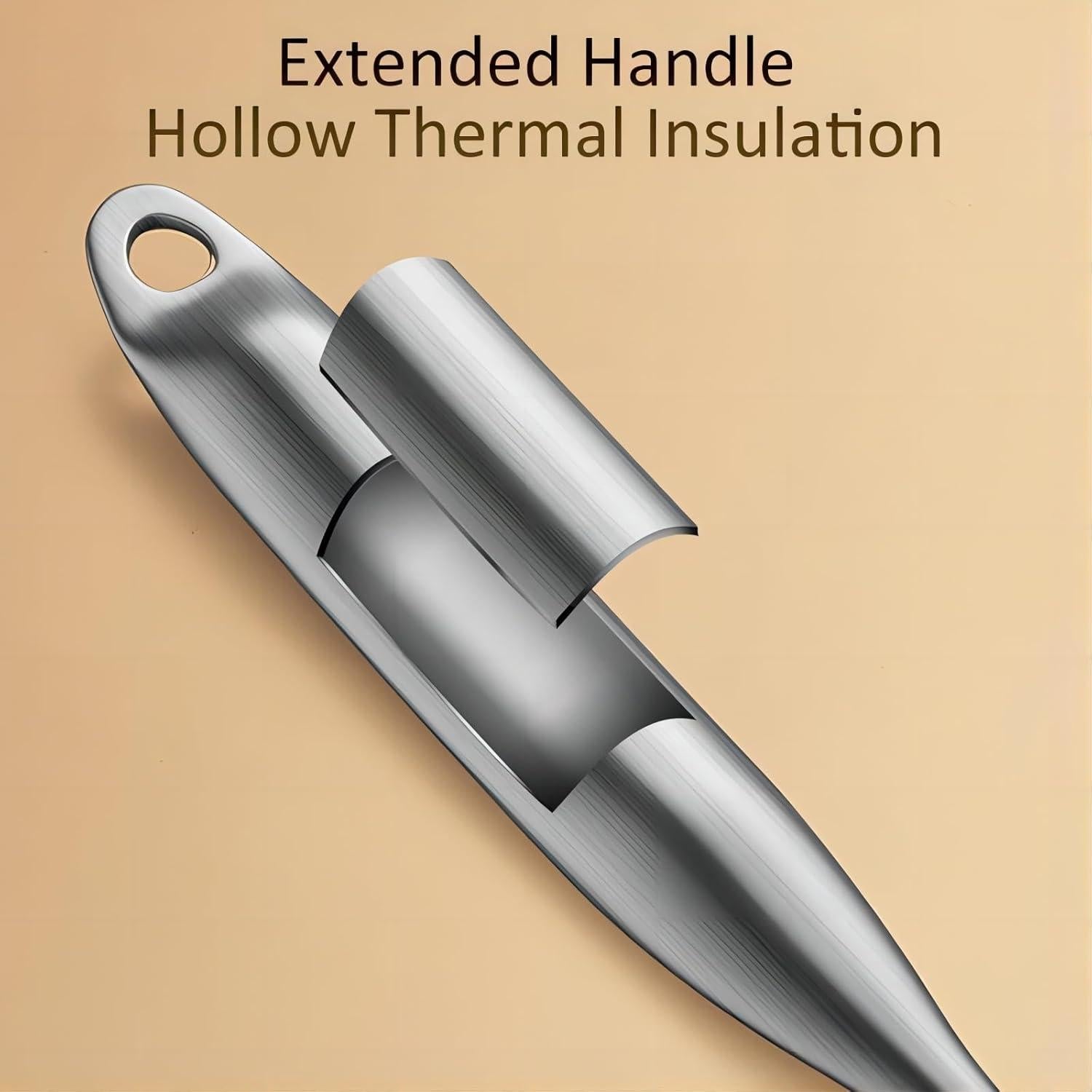 Colador Grande de Acero Inoxidable GREATLINK 39 cm con Mango