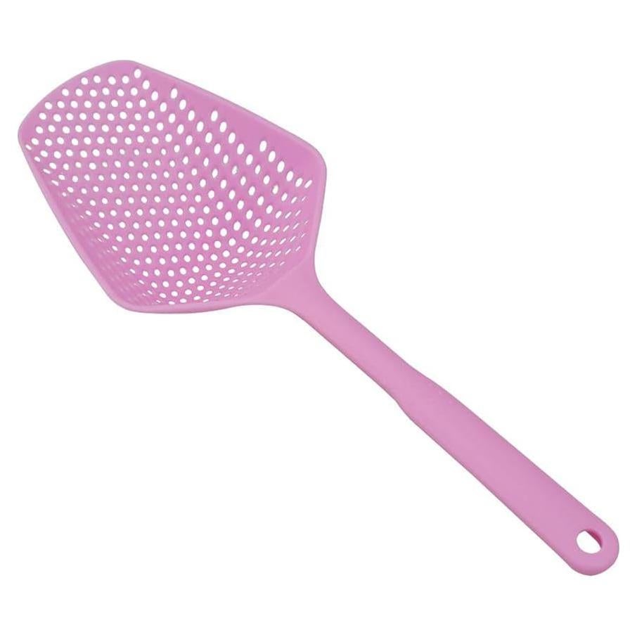 Cuchara Coladora Grande SEIWEI Rosa 34.5x13cm para Pasta