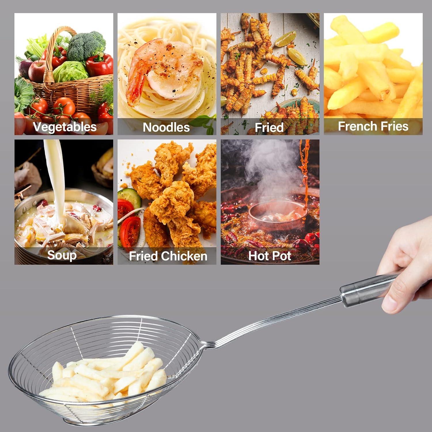 Colador de Acero Inoxidable Eisinly 16 cm para Cocinar