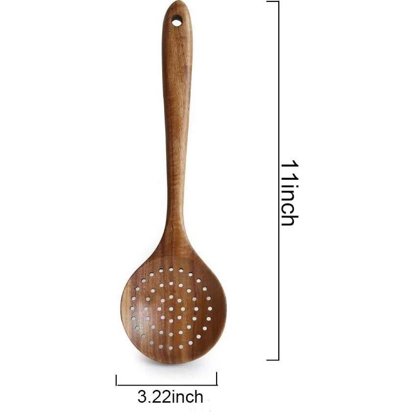 Cuchara de Inmersión de Madera de Teak DDJSJ 28 cm