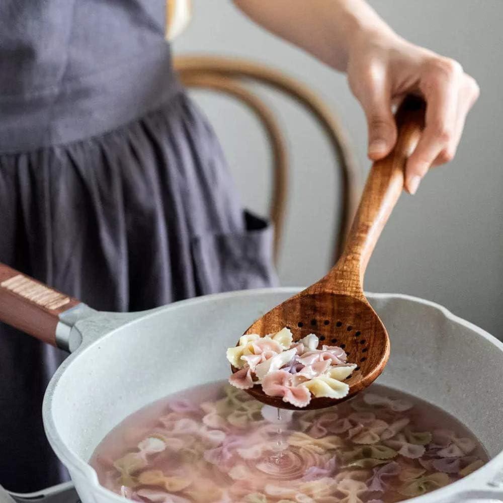 Cuchara de Inmersión de Madera de Teak DDJSJ 28 cm