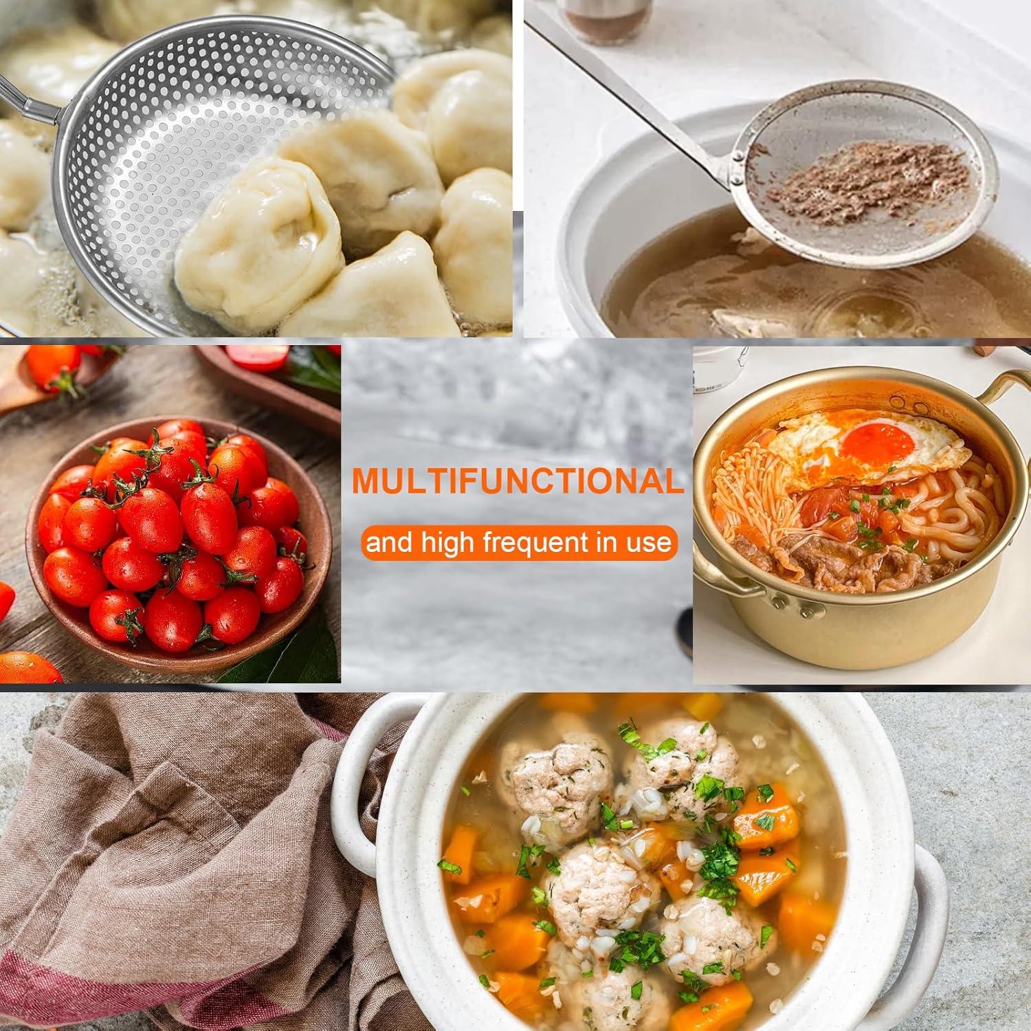 Juego de coladores y cuchara skimmer SynHHergyx 3 piezas