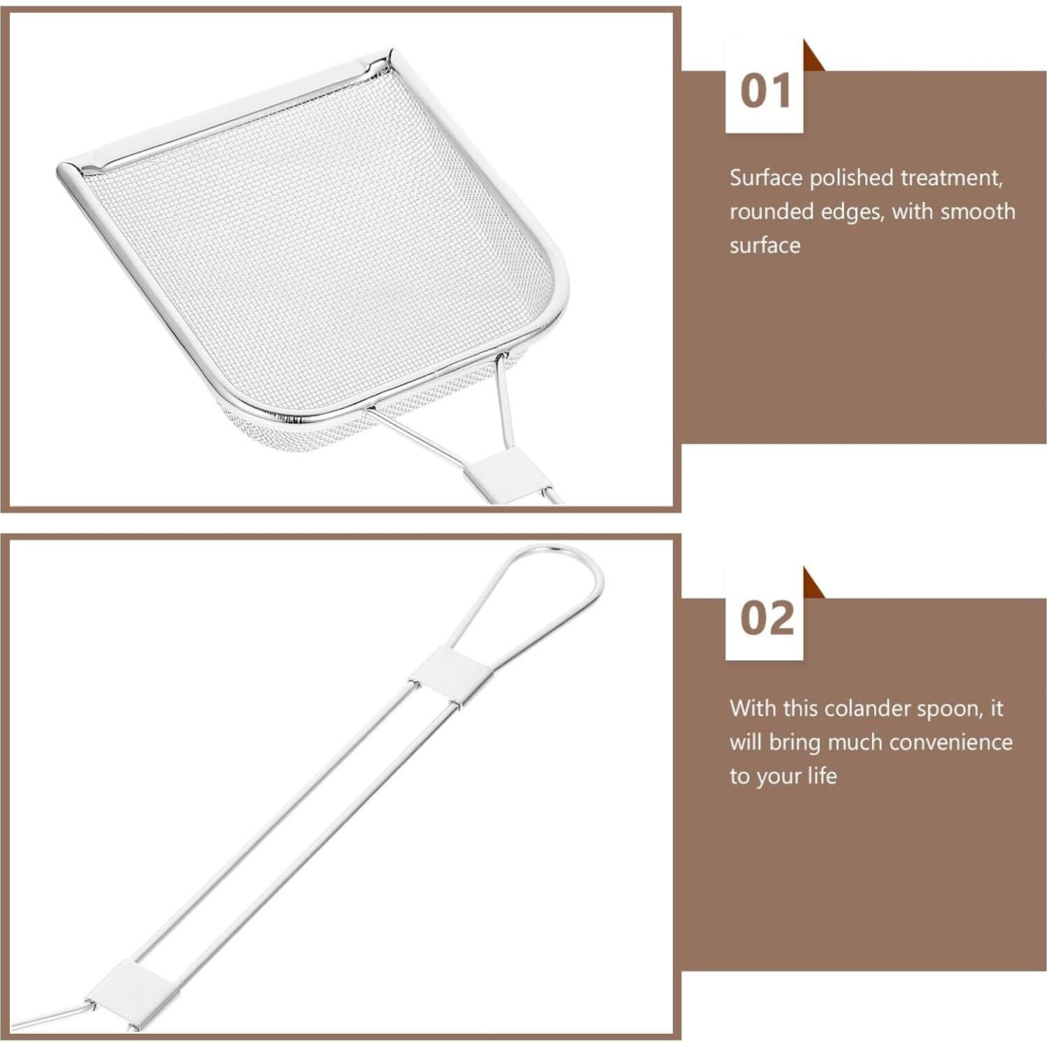 Colador de Malla Cuadrada DEARMAMY Acero Inoxidable 42.93 cm