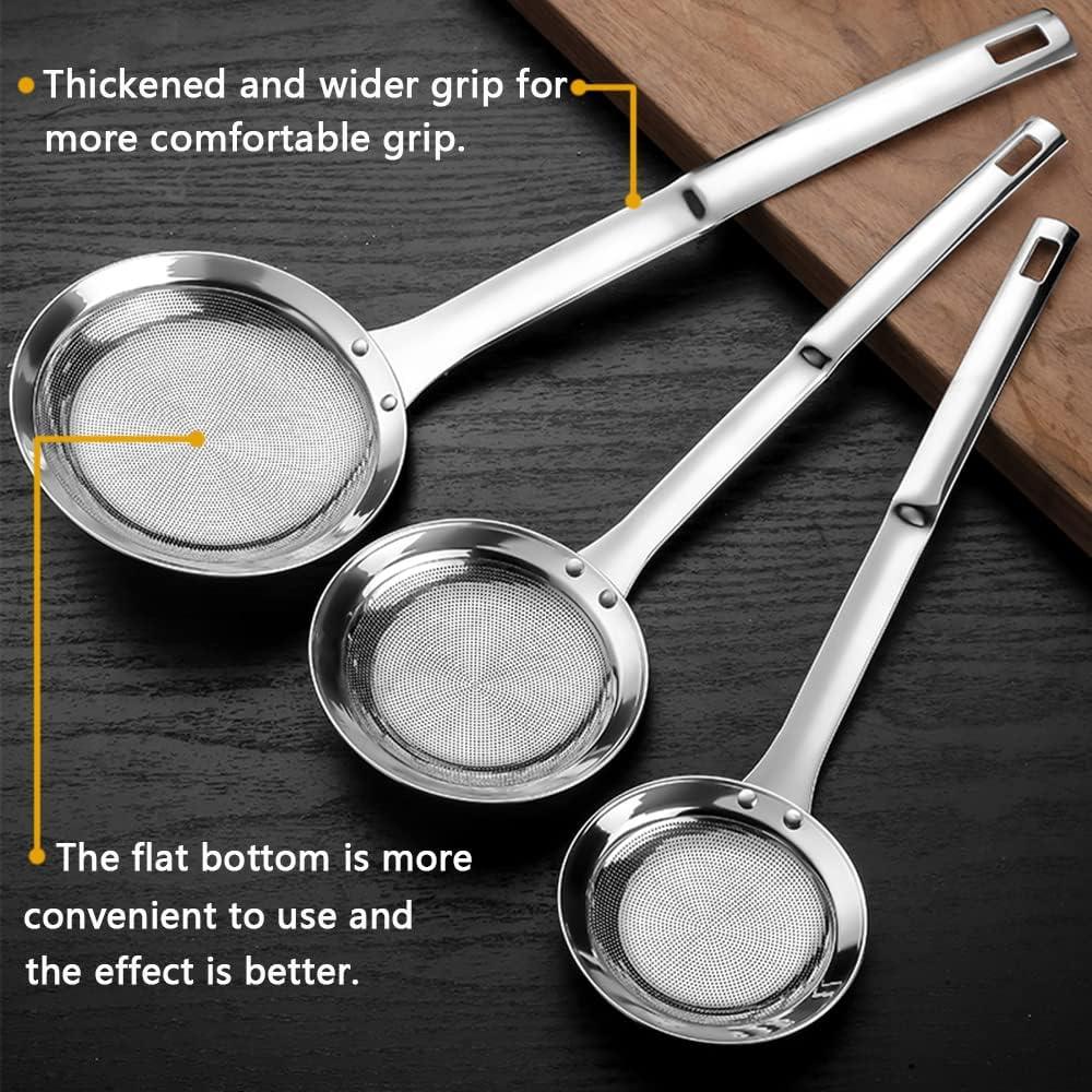 Juego de coladores de acero inoxidable Hvanam 3 piezas