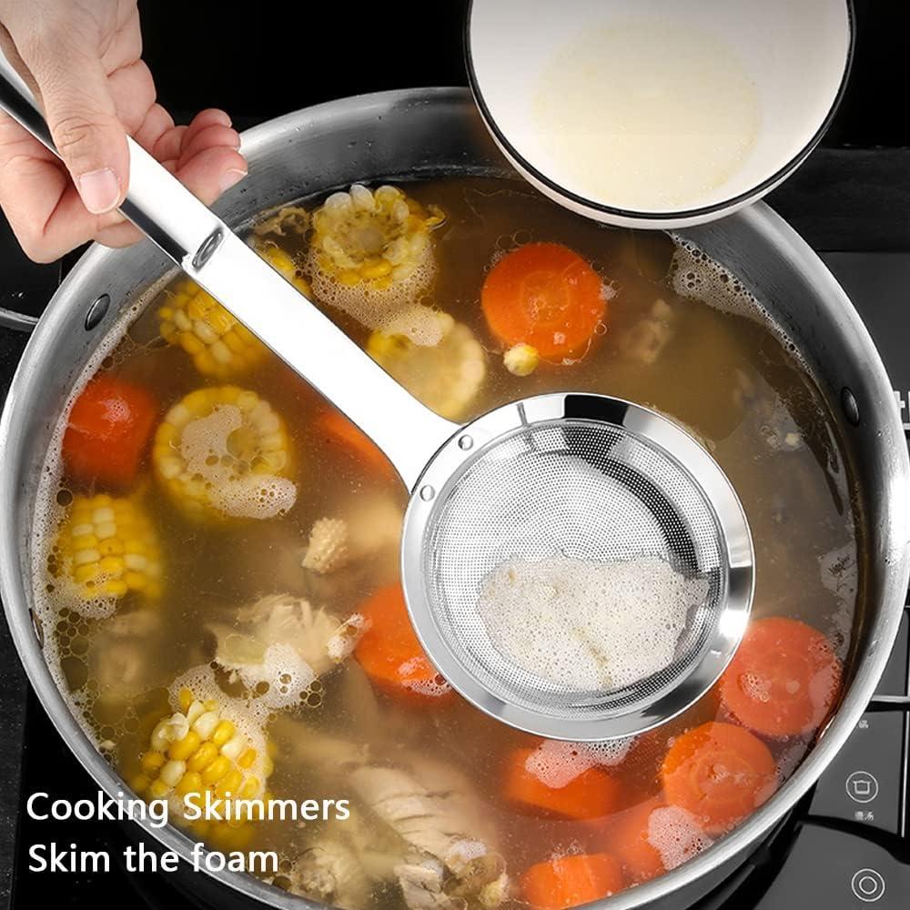 Juego de coladores de acero inoxidable Hvanam 3 piezas