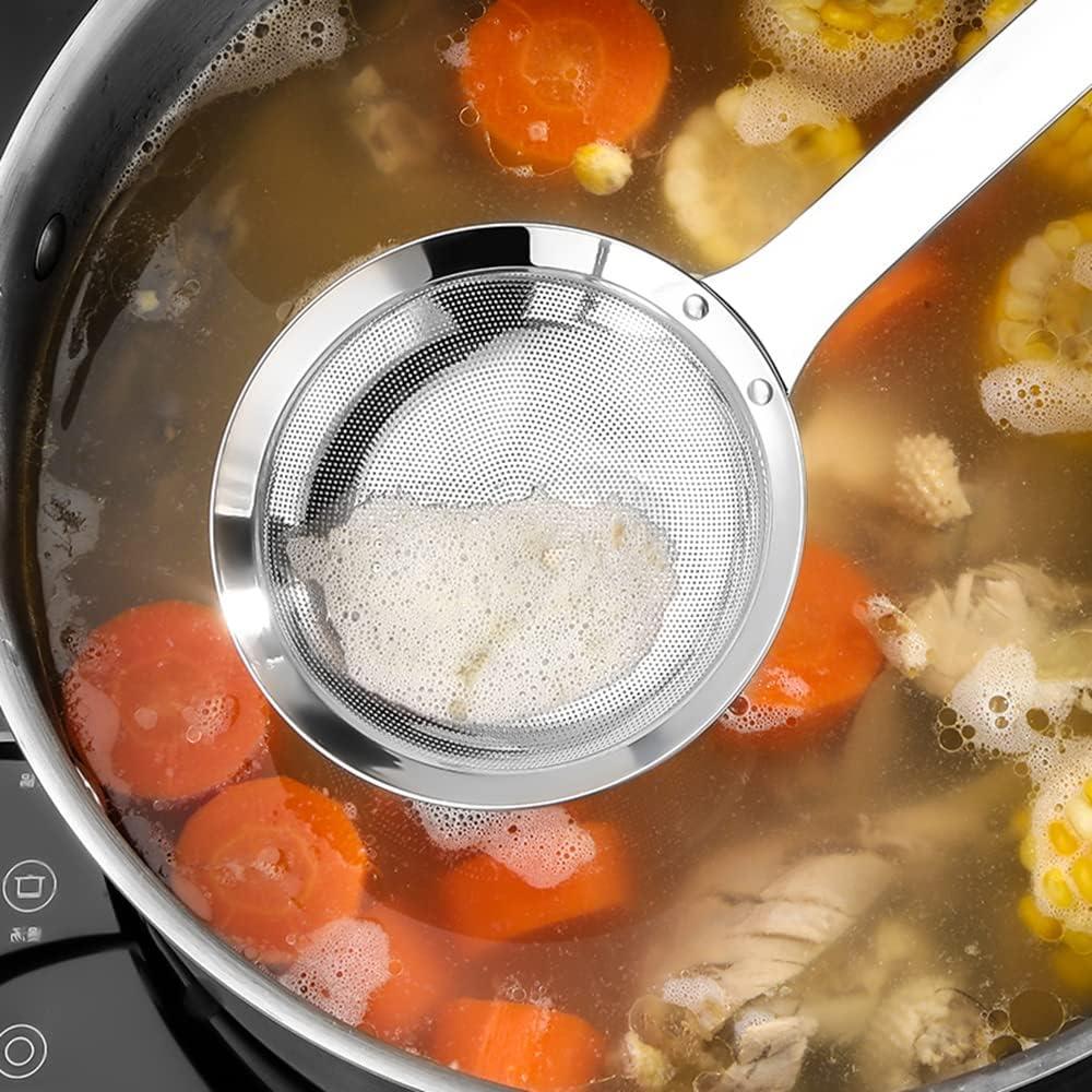 Juego de coladores de acero inoxidable Hvanam 3 piezas