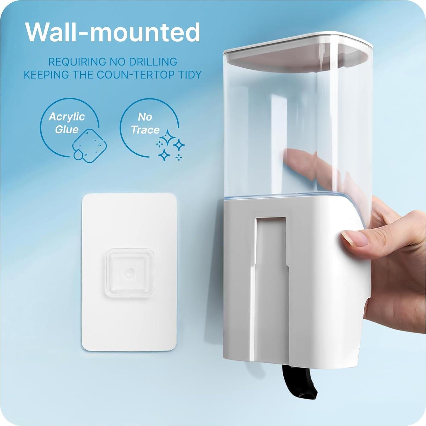 Dispensador de Enjuague Bucal Umimile Blanco 900 ml Montado