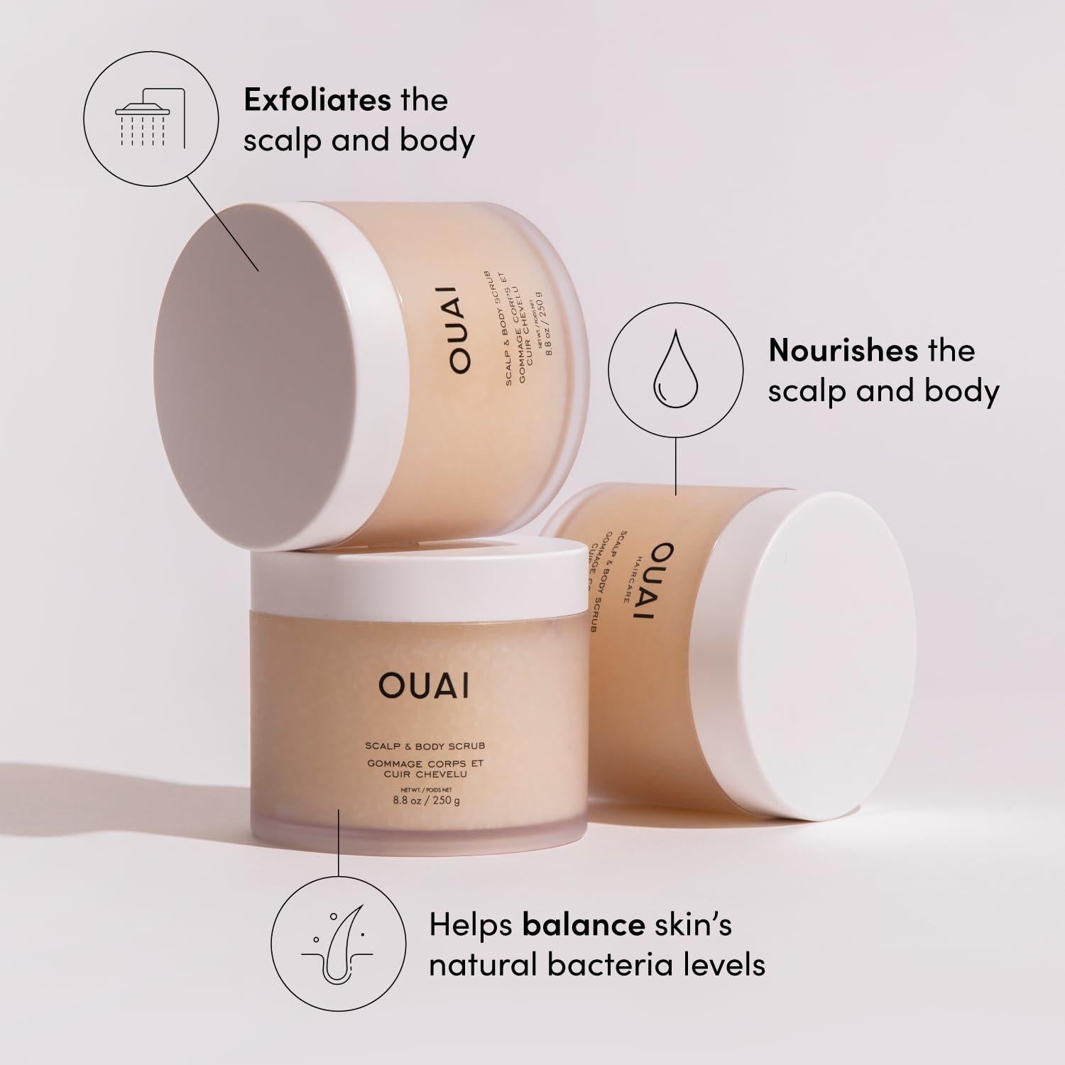 Kit de Viaje OUAI para Cabello Fino a Medio - 4 Productos