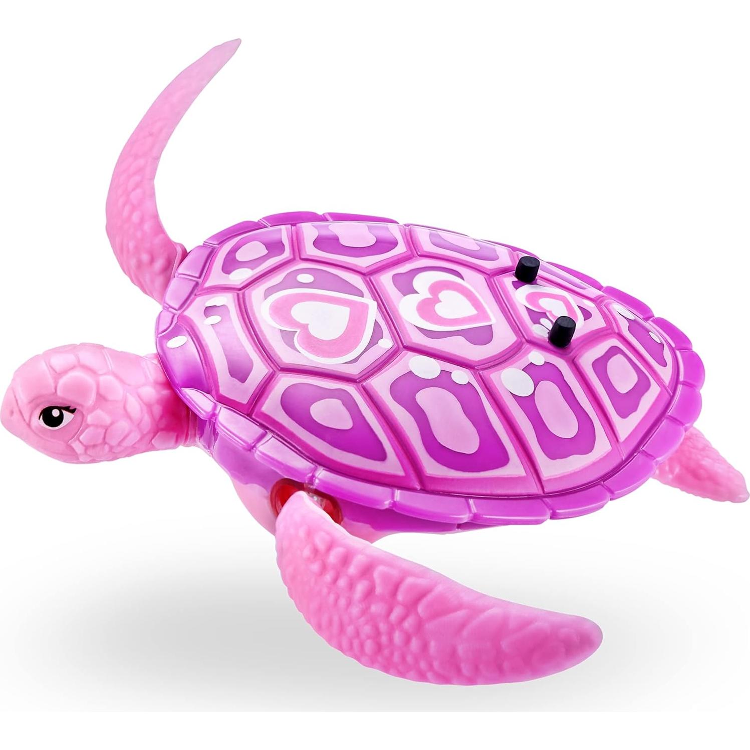 Tortuga Robótica ZURU Nadadora Verde y Rosa Activada por Agua