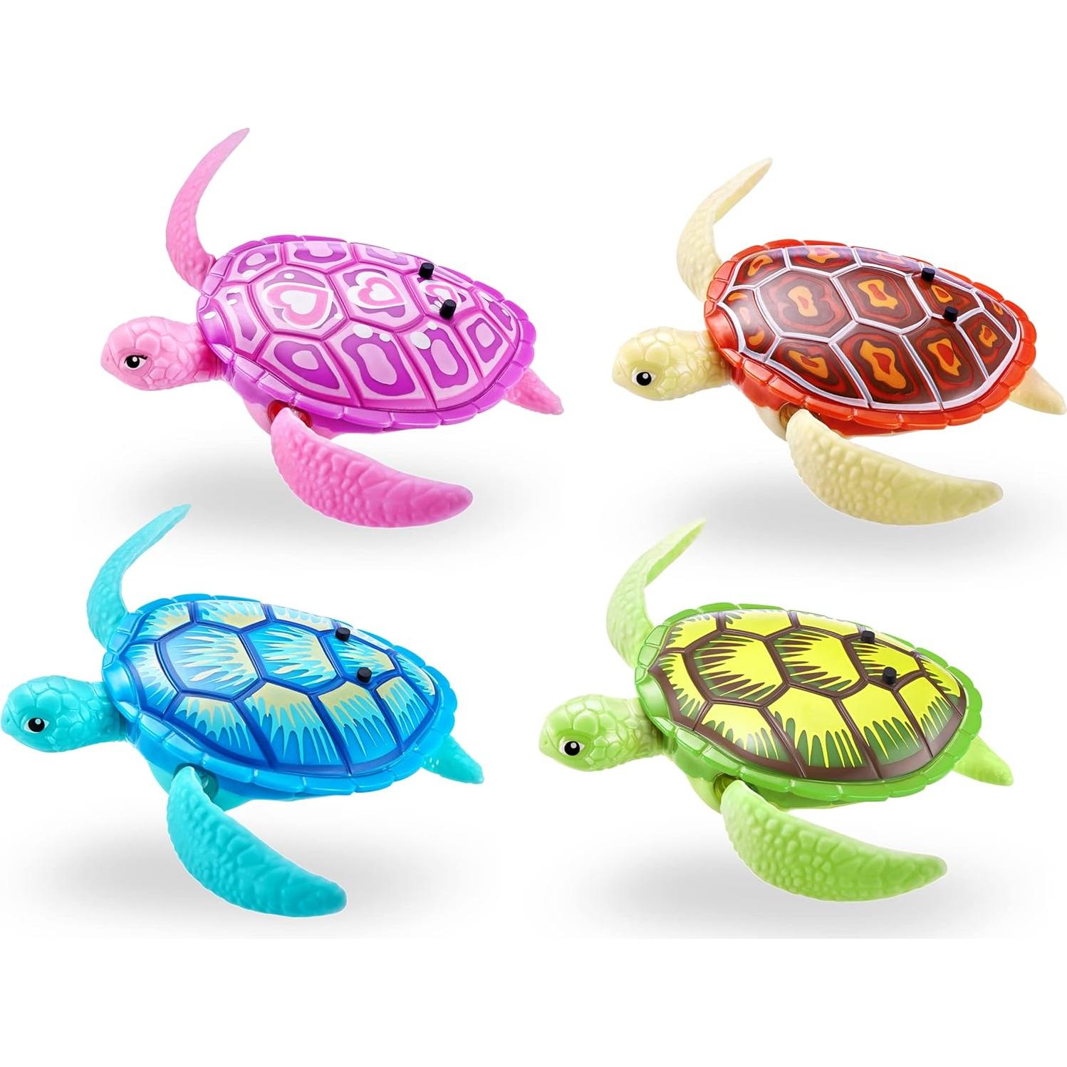 Tortuga Robótica ZURU Nadadora Verde y Rosa Activada por Agua