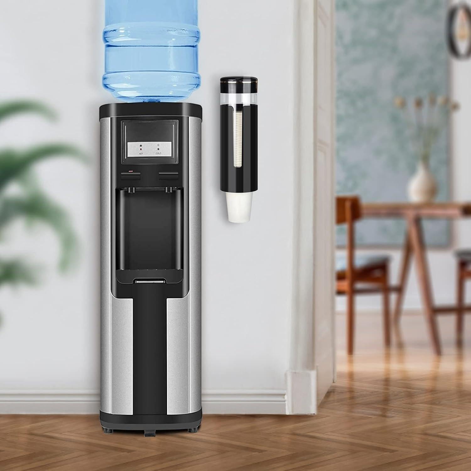 Dispensador de Tazas KIMCHOMERSE Montado en Pared Negro