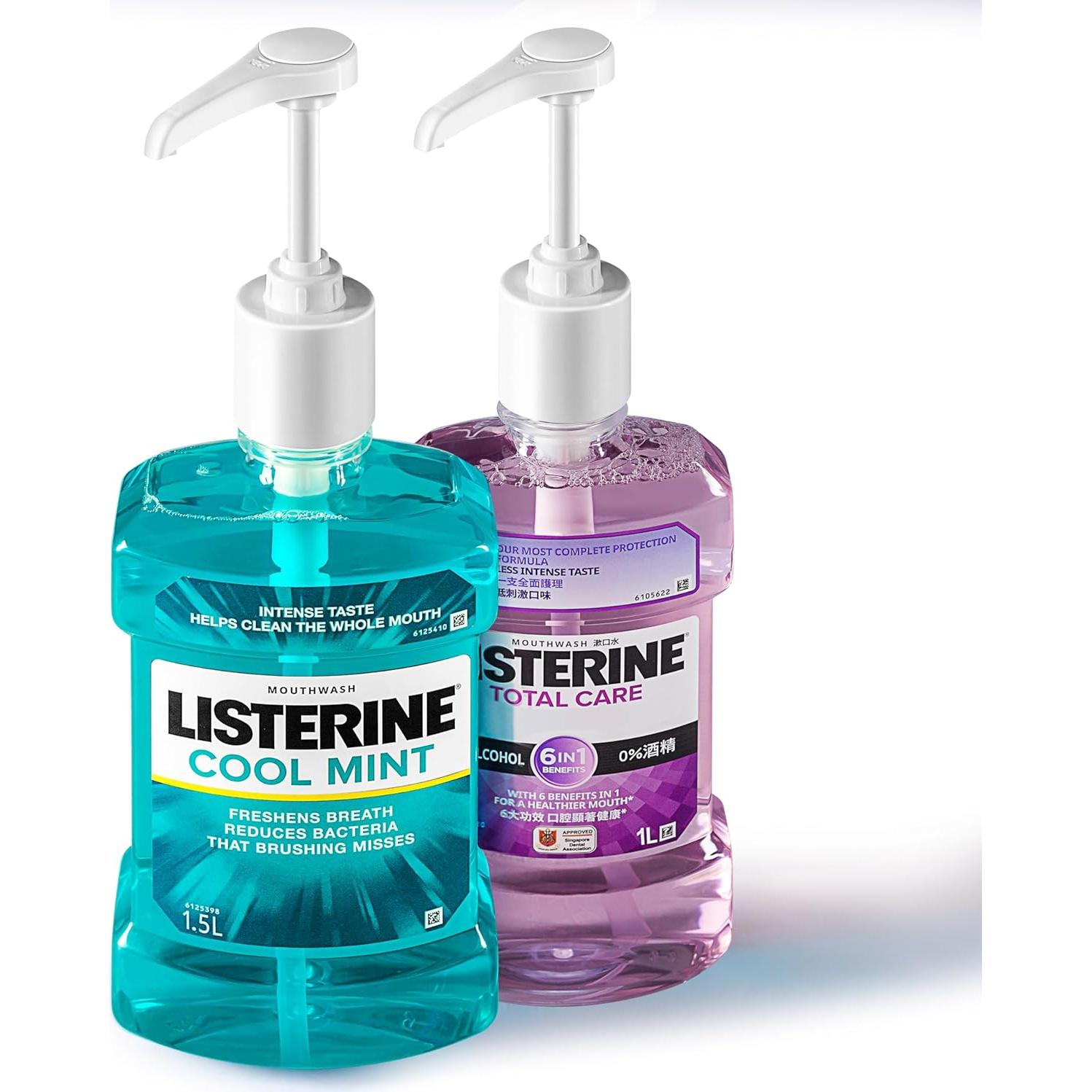 Dispensador de bomba Shopperals para Listerine 1L - BPA libre